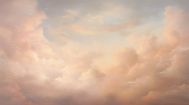 background of renaissance cloud painting