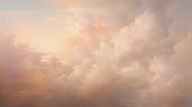 background of renaissance cloud painting