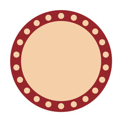 Bulb frame with empty space