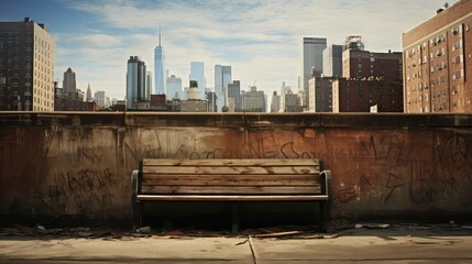 relaxation city bench