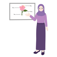 cartoon teacher illustration