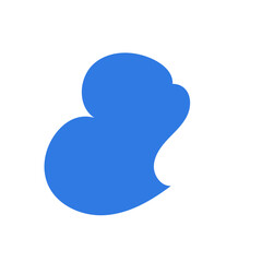 Blue abstract shapes vector 