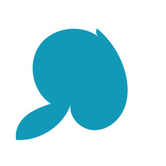 Blue abstract shapes vector 