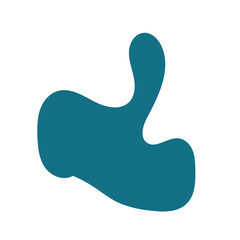 Blue abstract shapes vector 