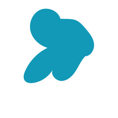 Blue abstract shapes vector 