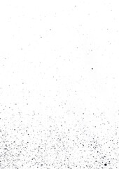 Grunge dot, dust, old, texture overlay pattern on white empty, background a4 poster or banner vector illustration