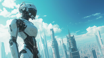 ロボットと未来の都市　AI