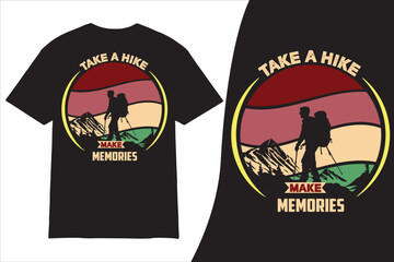 Hiking t shirt design