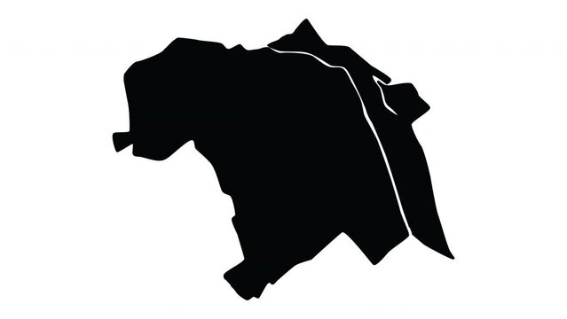 Animation that forms a map of Nancy in France