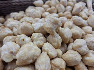 Indonesian candlenut, one of the herbal plants used in Asian cuisine as a cooking spice and kitchen necessity