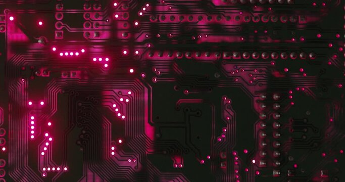 Electronic circuit board close up, background with circuit board