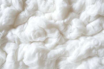Close up of white cotton wool showing its medical texture