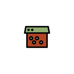 Car Mobile Service Filled Outline Icon