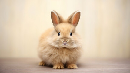 Adorable fluffy rabbit