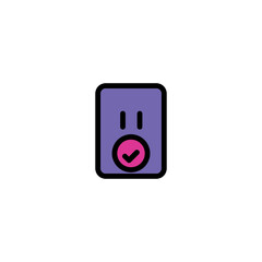 Car Mobile Service Filled Outline Icon