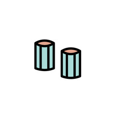 Hair Roll Roller Filled Outline Icon