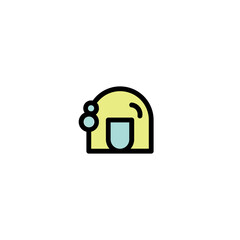 Hair Styling Beauty Filled Outline Icon