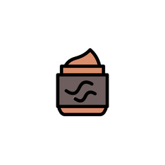 Gel Hair Salon Filled Outline Icon