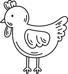 farm animal doodle cartoon