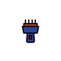 Hair Claws Cut Filled Outline Icon