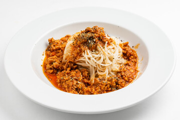 pasta with meat and sauce