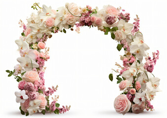 Beautiful wedding flower arch