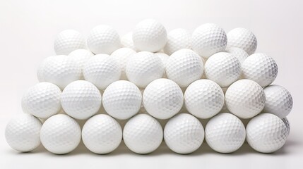 golf ball arrangement with top view