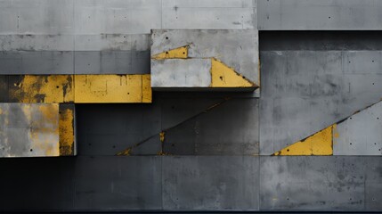 An abstract composition exploring brutalist aesthetics