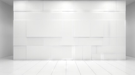 Contemporary white backdrop for brand identity
