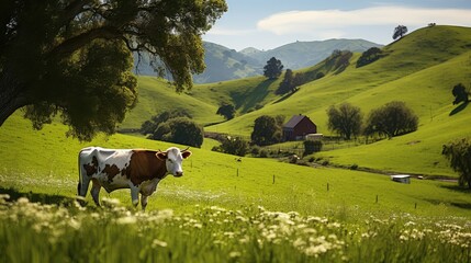 livestock cow grazing