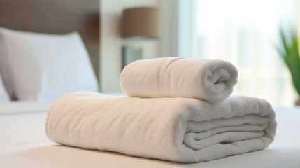 Fototapeta na wymiar clean towels