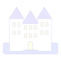Fototapeta premium シンプルなお城アイコン⭐︎PNG