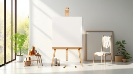 Versatile white canvas for artistic exploration
