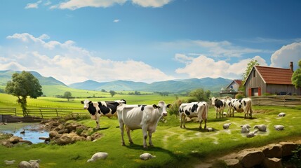Obraz premium alfalfa farm feed