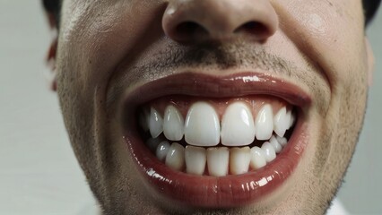 Fototapeta premium close up of a person smiling
