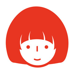 女性　顔　アイコン