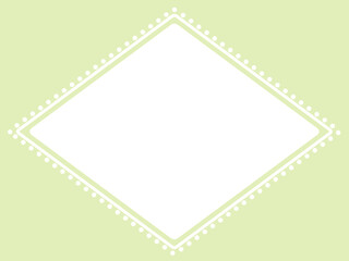 Frame of the diamond Light green