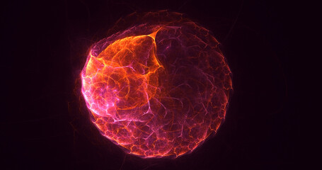 3D manual rendering abstract round hole light background