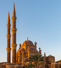 Picturesque mosque in the Egyptian city of Sharm el Sheikh