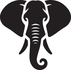 Elephant Face Vector illustration Design