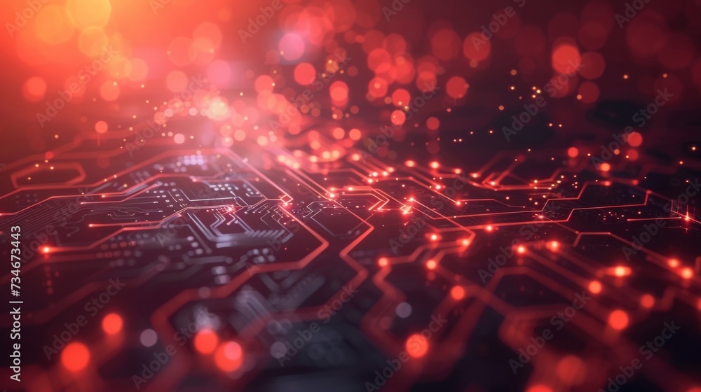 Poster quantum computer systems with ai neurons and electronic circuits enhance global data connectivity.
