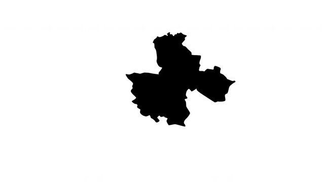 animated video of the map of Perpignan in france