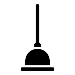 plunger glyph icon