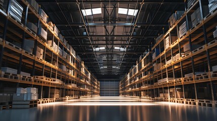 Fototapeta premium Distribution Center Warehouse