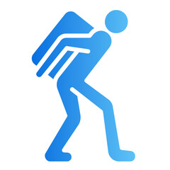 child labour gradient icon