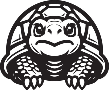 Tortoise Face Vector Illustration 
