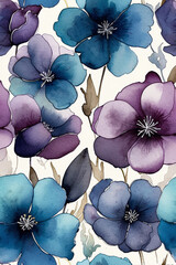 Watercolor Flower Pattern