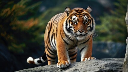 Obraz premium tiger in the mountain