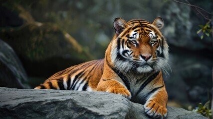 Obraz premium tiger in the zoo