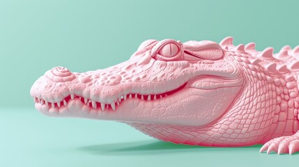Pink crocodile.